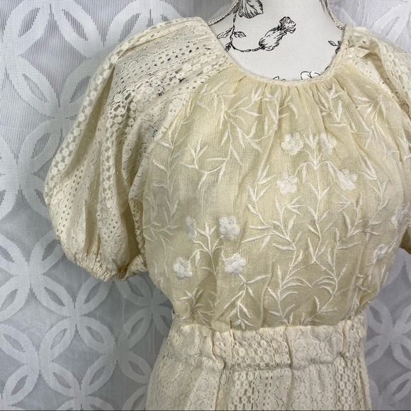 Anthropologie Verb by Pallavi Singhee Agneza Lace Maxi Dress Size 10‎ NWT $238 - Picture 9 of 16